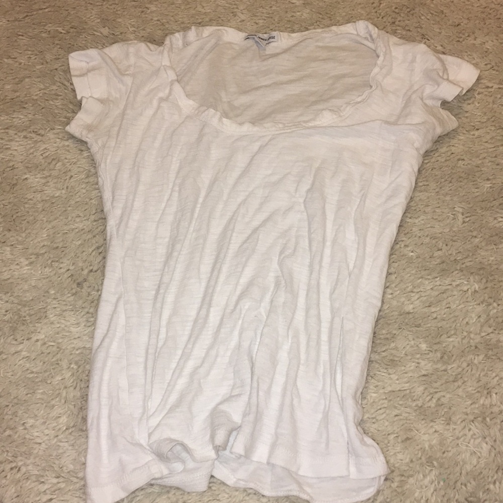 Plain white tee